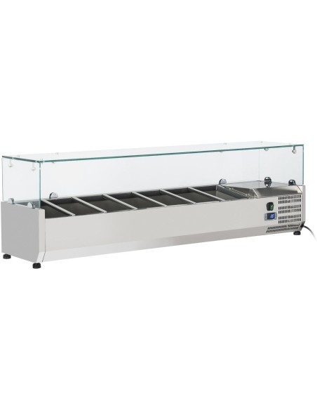 Refrigerated Servery Prep Top 1500mm 7xGN1/4 Depth 330mm | DA-THV1500/330