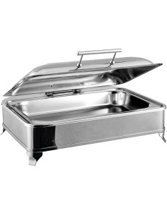 Chafing Dish Electric heating GN1/1 Glass lid Stainless steel 9 litres | DA-AD1102