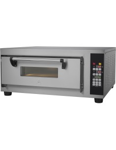 Commercial Pizza oven Electric 1 chamber 400x400mm 450°C Digital controls 2.6kW 230V | Stalwart DA-PS441BE