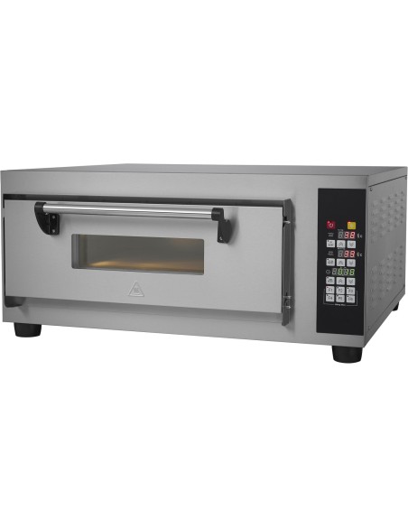 Commercial Pizza oven Electric 1 chamber 400x400mm 450°C Digital controls 2.6kW 230V | Stalwart DA-PS441BE