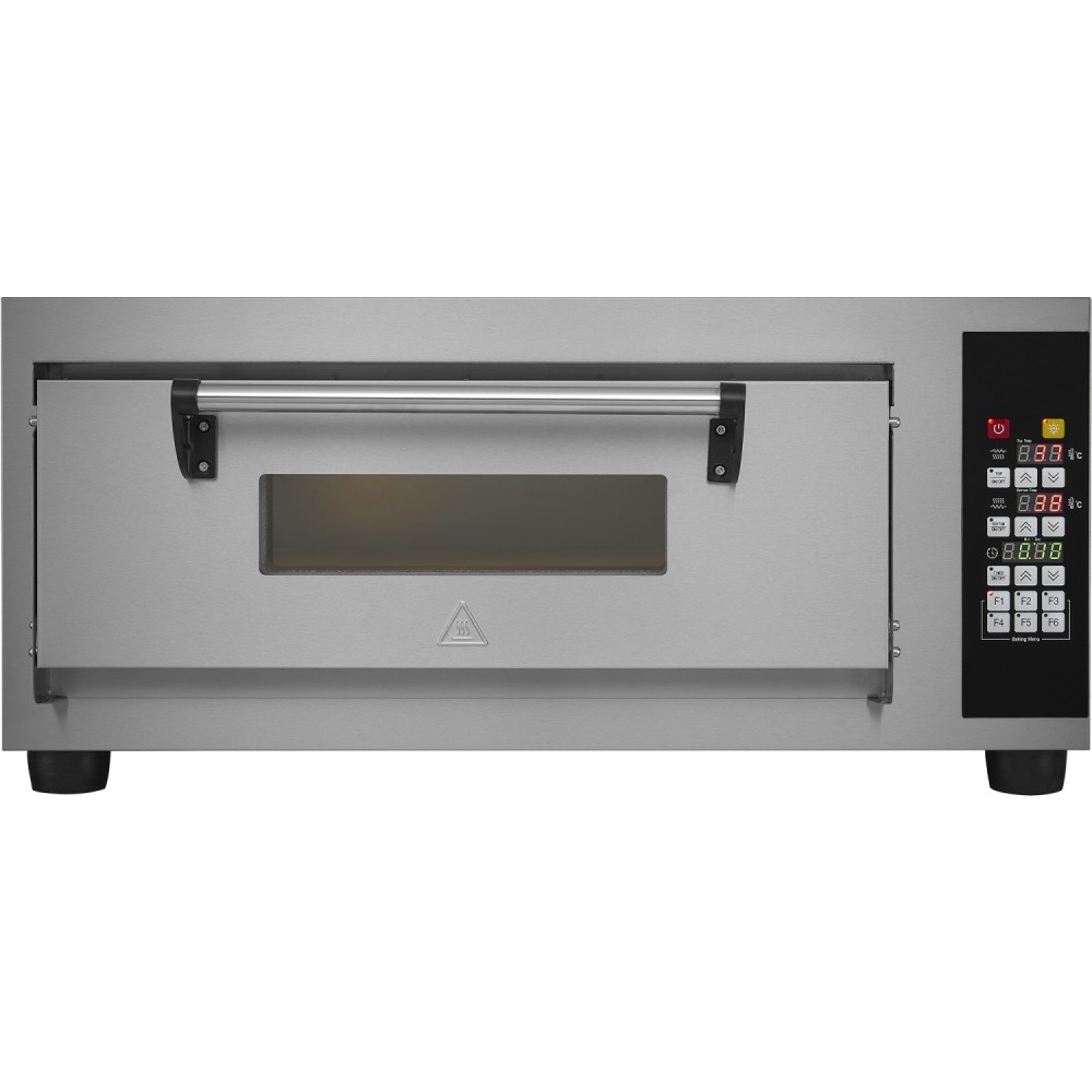 Commercial Pizza oven Electric 1 chamber 400x400mm 450°C Digital controls 2.6kW 230V | Stalwart DA-PS441BE