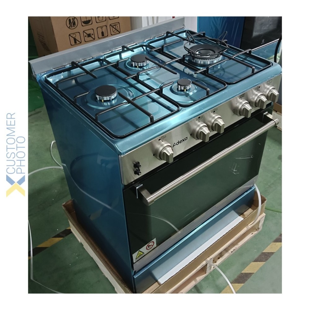 Professional Gas range Oven 4.7kW with 4 burners 8.6kW | Stalwart DA- C74ND