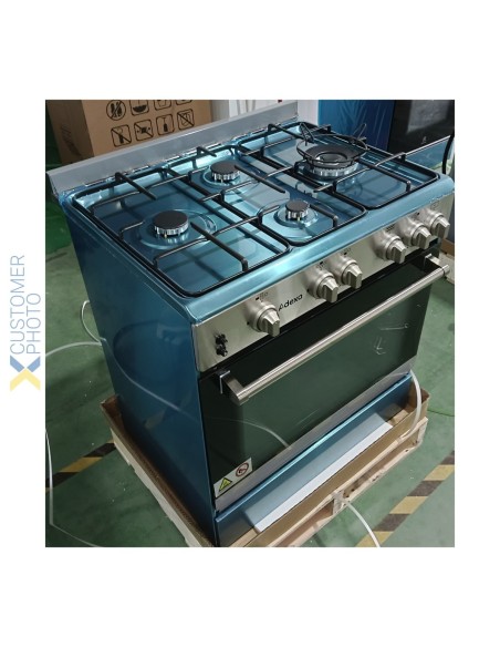 Professional Gas range Oven 4.7kW with 4 burners 8.6kW | Stalwart DA- C74ND
