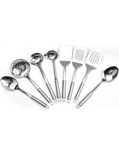 8 Piece Essential Cooking Utensil Kit Stainless Steel | DA-C0066
