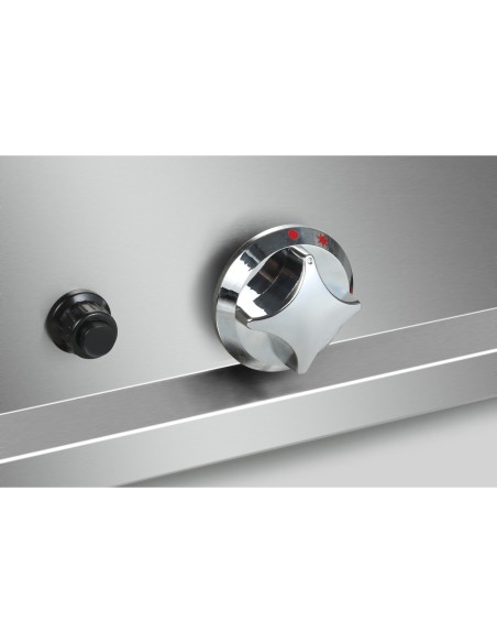 Commercial Gas Lava rock Grill 2 zones Countertop | Stalwart DA-HGL607