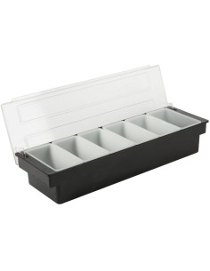 Garnish Tray / Condiment Holder with Lid 6 Compartments | DA-CHC46