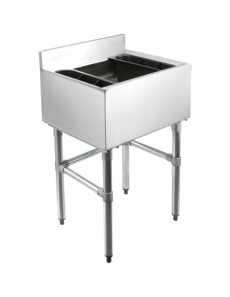 Commercial Ice bin Underbar Splashback Stainless steel | Stalwart IB183608