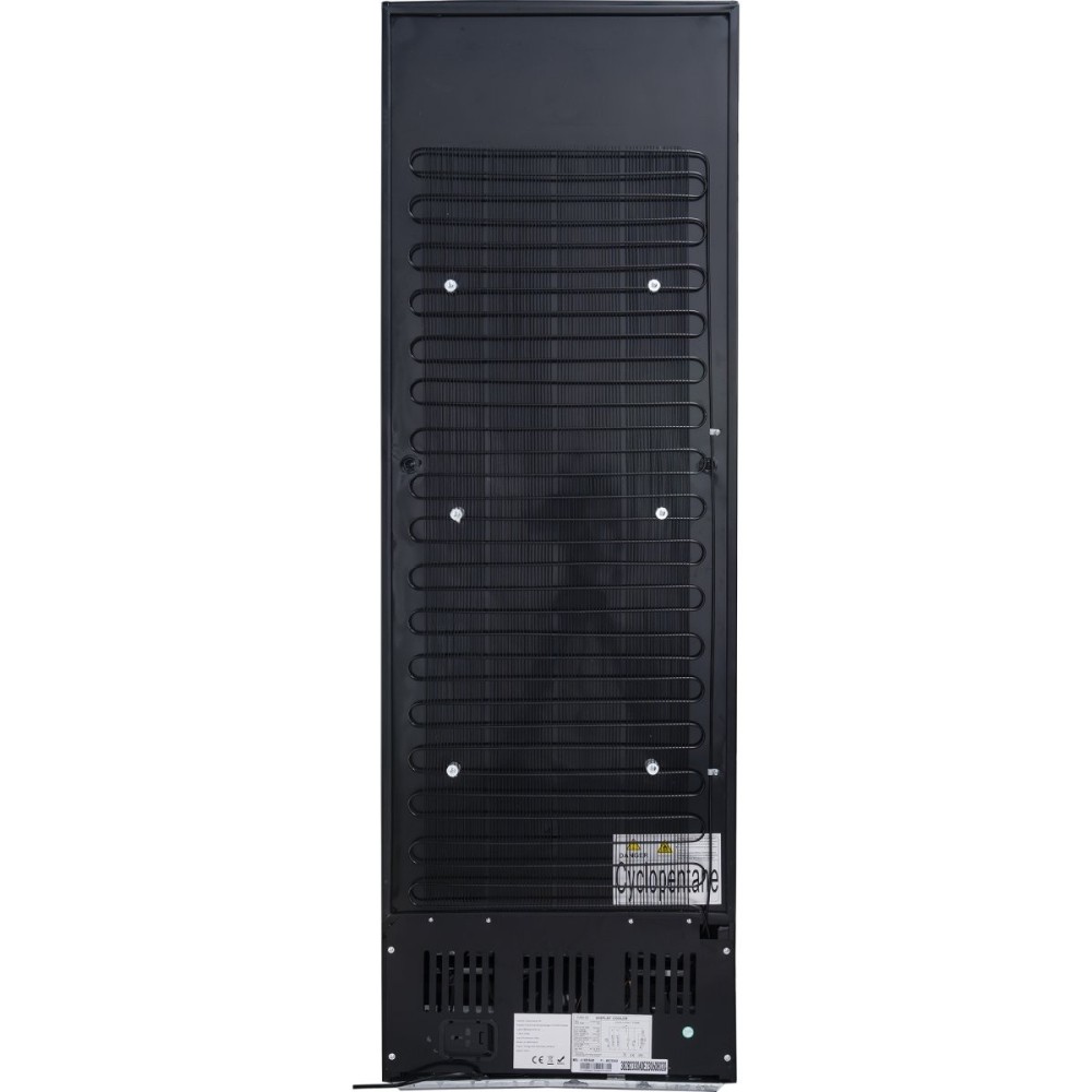 Commercial Drink cooler Upright 302 litres Dynamic cooling Hinged glass door Black | Stalwart DA-LG302DFBLACK