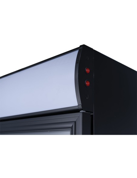 Commercial Drink cooler Upright 302 litres Dynamic cooling Hinged glass door Black | Stalwart DA-LG302DFBLACK