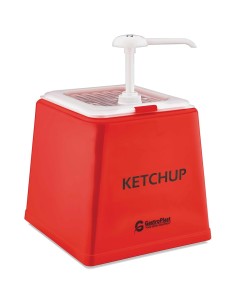 Ketchup Pump Dispenser Stand 1x2.5 litre pump Plastic | Stalwart DA-GDK01