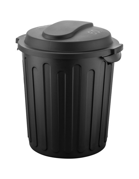 Waste Bin with Lid 60 litres Black | Stalwart DA-XDW60LB