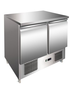 Refrigerated Counter 2 door Prep Station for Commercial Catering 240Ltrs Stainless Steel| DA-THS901