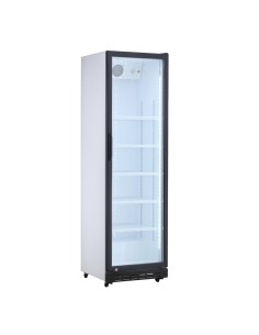 Commercial Bottle cooler Upright 210 litres Single hinged glass door Black&ampWhite | Stalwart DA-SSP390FEB