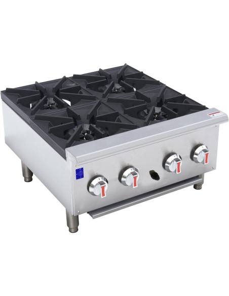 4 Burners Gas Hotplate Cooker Tabletop 28kW Countertop | DA-EHP4S