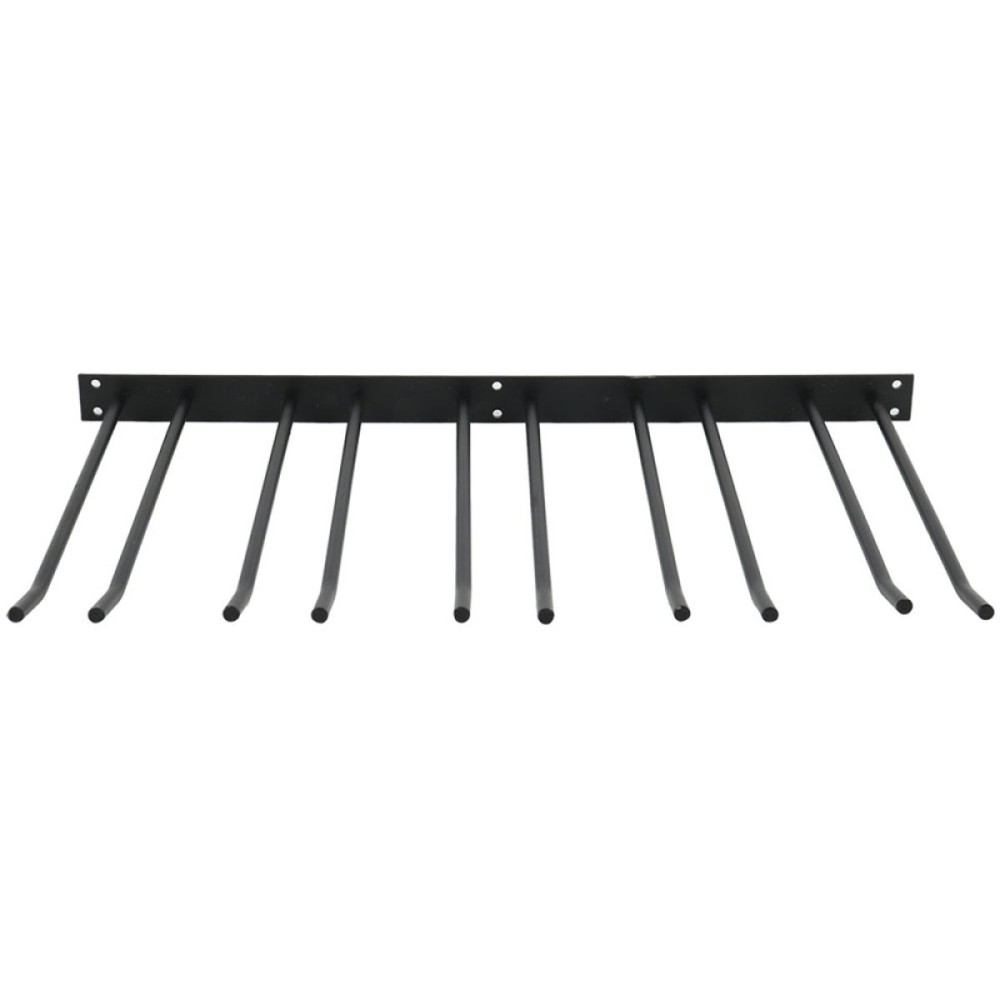 Wine Glass Rack Black Wall mounted Length 300mm 15 wine glasses | Stalwart DA-WGA58500300B