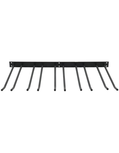 Wine Glass Rack Black Wall mounted Length 300mm 15 wine glasses | Stalwart DA-WGA58500300B