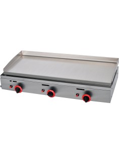 Premium Commercial Gas Griddle Smooth plate 3 burners 9.3kW Countertop | Stalwart Da-YGPL1000