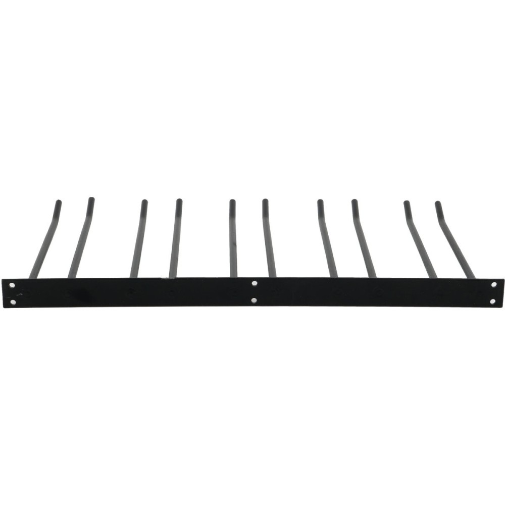 Wine Glass Rack Black Wall mounted Length 300mm 15 wine glasses | Stalwart DA-WGA58500300B