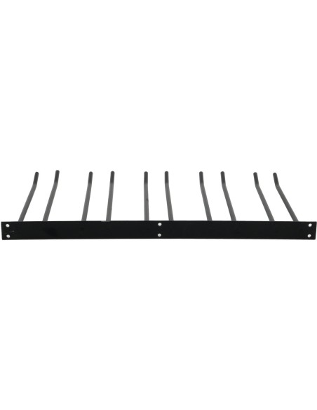 Wine Glass Rack Black Wall mounted Length 300mm 15 wine glasses | Stalwart DA-WGA58500300B