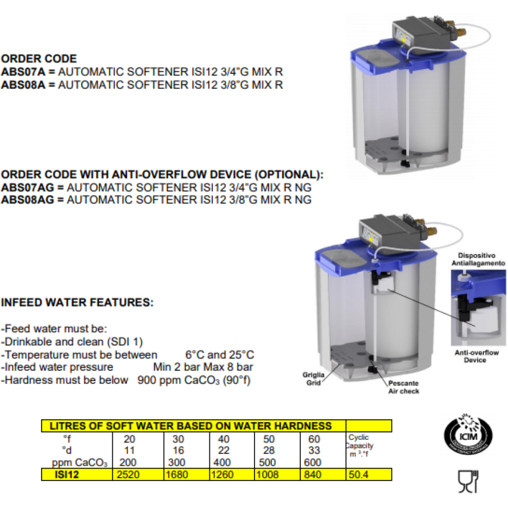 Commercial Automatic Water Softener Chronometric ISI Vessel 12 Litres | Stalwart DA-ABS07AG