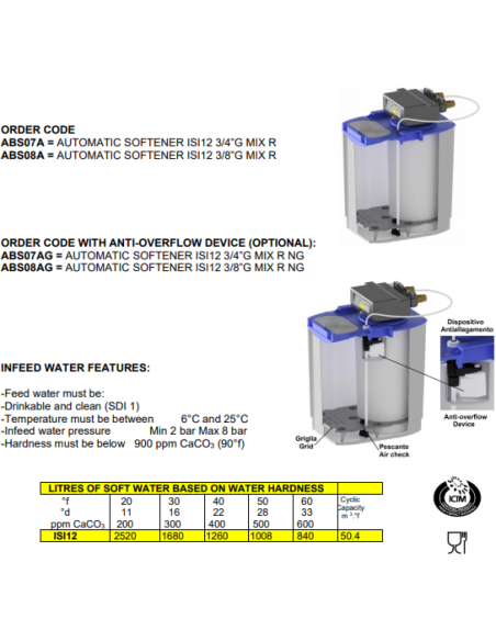 Commercial Automatic Water Softener Chronometric ISI Vessel 12 Litres | Stalwart DA-ABS07AG