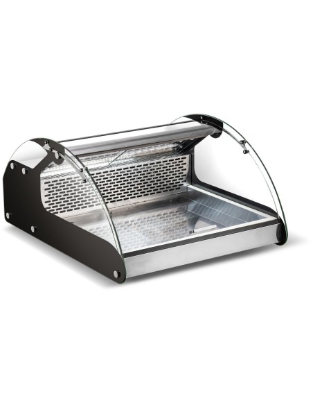 Display Merchandiser Fridge 90 litres 2xGN1/1 Stainless Steel &amp Black | Stalwart DA-CW118