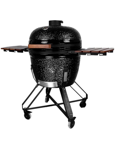 26" Ceramic Kamado BBQ Grill Egg XL Black | Stalwart DA-SE26