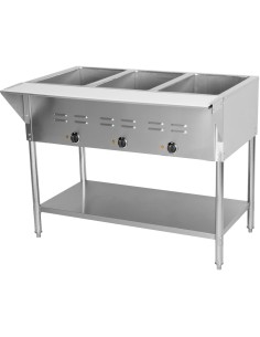 Commercial Bain Marie Table 3xGN1/1 Dry heat | Stalwart DA-NVC3